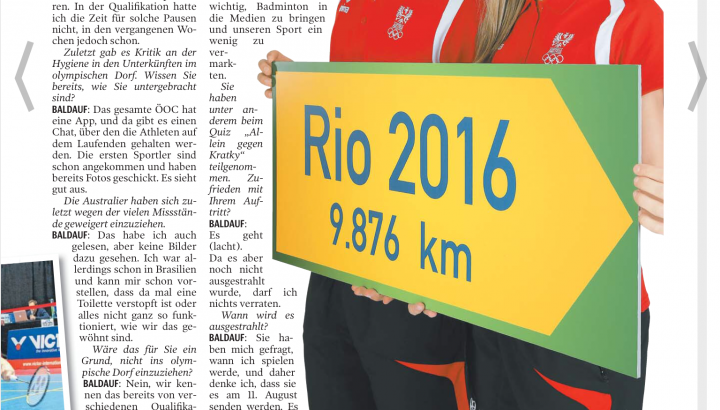 Pressespiegel Olympische Spiele Rio 2016 01