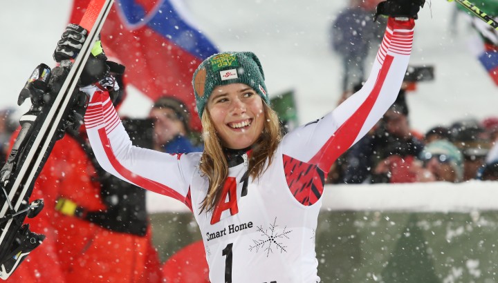 Slalom in Flachau: Erstes Podium für Katharina Liensberger 01