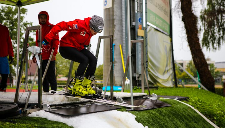 Skicross-Nationalteam: Testtag im Olympiazentrum 02